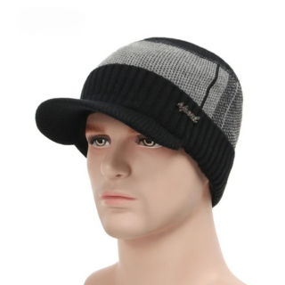 Bonnet Casquette en Laine