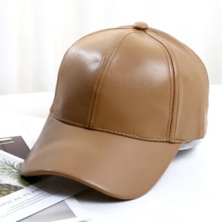 Casquette Style Baseball en Simili Cuir