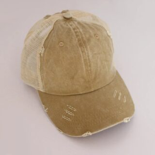 Casquette Trucker Beige Pour Femme