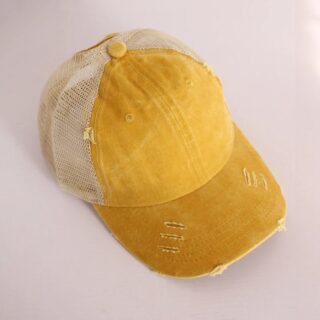 Casquette Trucker Jaune Pour Femme
