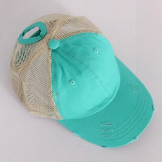 Casquette Trucker Turquoise Pour Femme