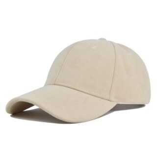 Casquette de Baseball en Daim Beige