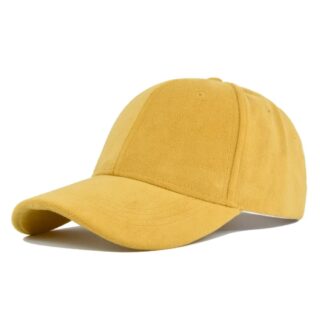 Casquette de Baseball en Daim Jaune