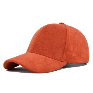 Casquette de Baseball en Daim Orange