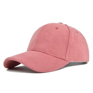 Casquette de Baseball en Daim Rose