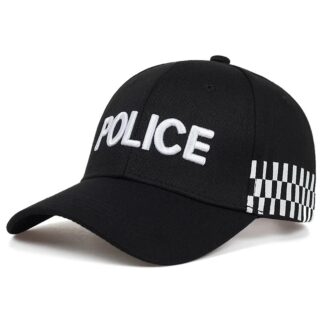 Casquette de Police à Damier