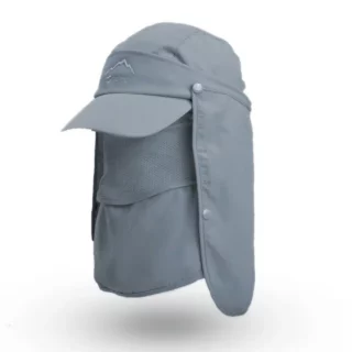 Casquette Anti-UV Gris Foncé