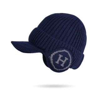 Casquette Bonnet Cache Oreille en Laine