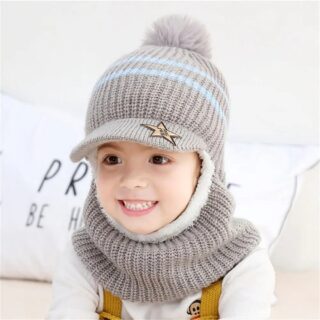 Casquette Bonnet Gris Pour Enfant
