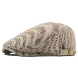 Casquette Gavroche Beige en Maille
