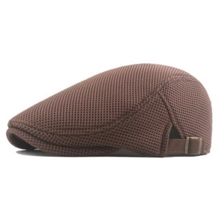 Casquette Gavroche Marron en Maille