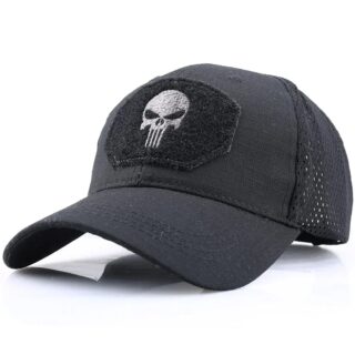 Casquette Noire Punisher
