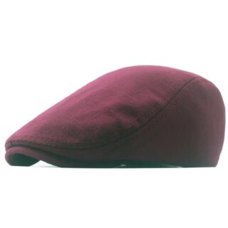 Casquette Plate Bordeaux