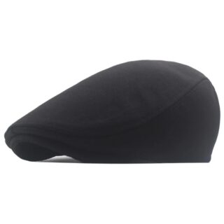 Casquette Plate Noire