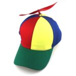 Relaxdays Casquette à Hélice Multicolore - Chapeau Hélicoptère Pour Fêtes Et Carnaval