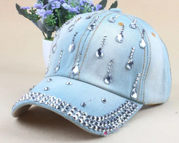 Casquette en Jeans Diamant Casquette en Jeans Diamant