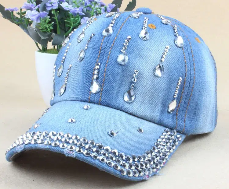 Casquette en Jeans Diamant Casquette en Jeans Diamant